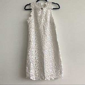 MICHAEL Micheal Kors White Guipure Lace Midi Dress